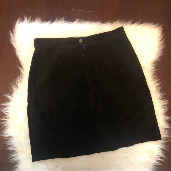 Vintage PRIMA DONNA Real Suede skirt - Picture 5 of 12